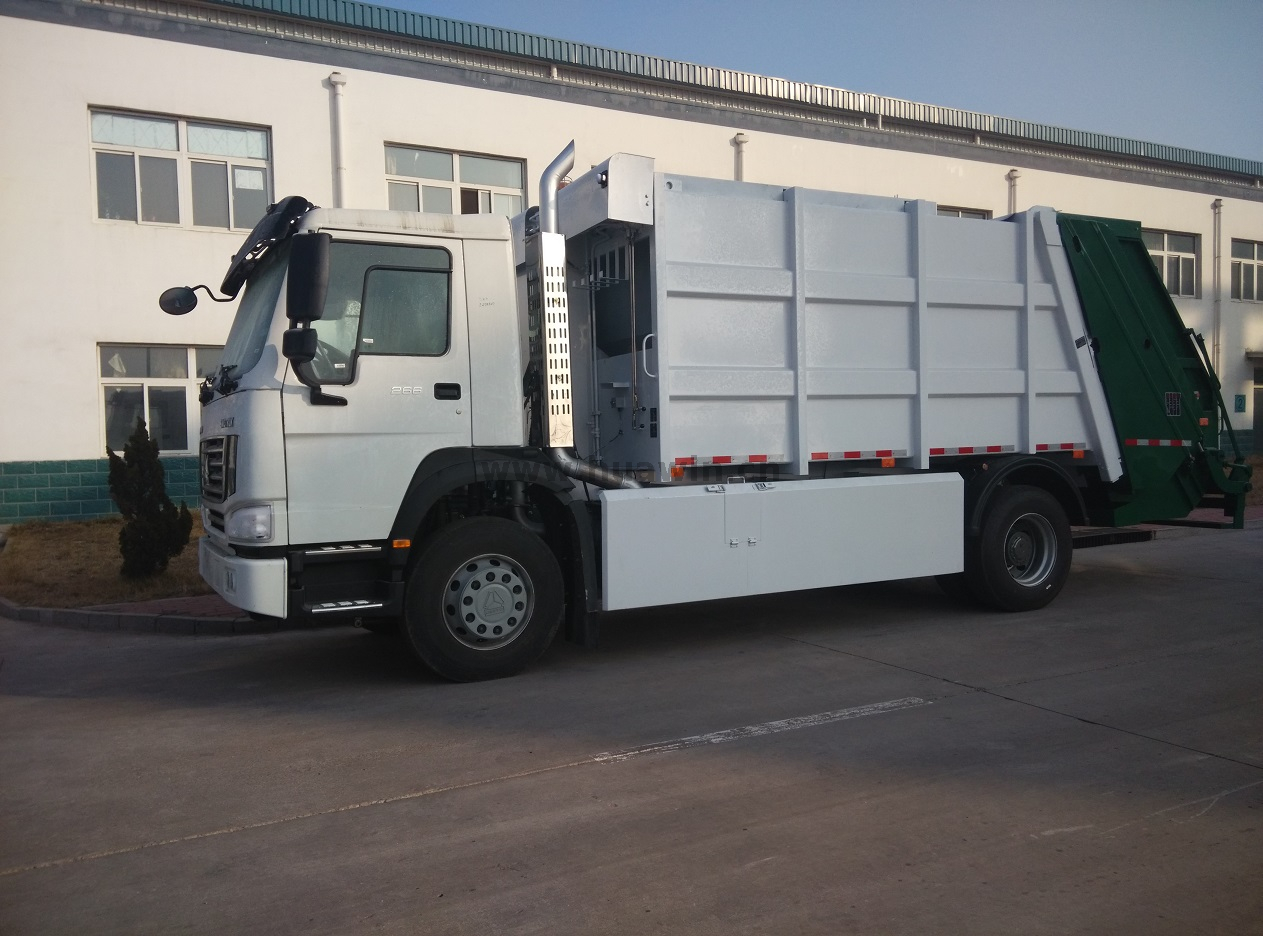 SINOTRUK HOWO 4X2 Heavy Garbage Compactor Truck -12CBM